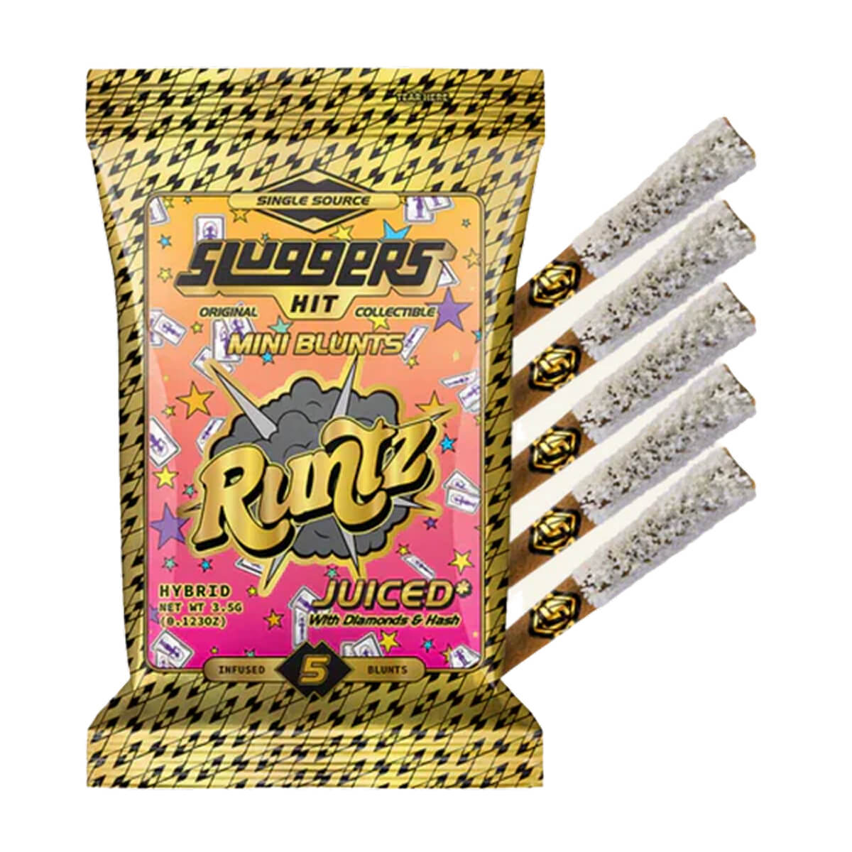 Runtz Mini blunts ( 5pack ) - Diamond Coated