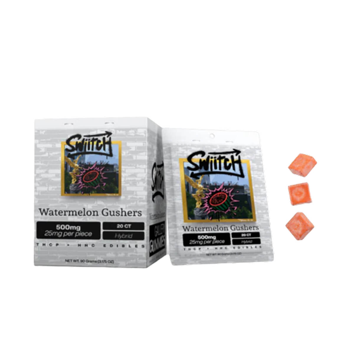 Swiitch (500MG) Watermelon gushers - THCP + HHC Gummies