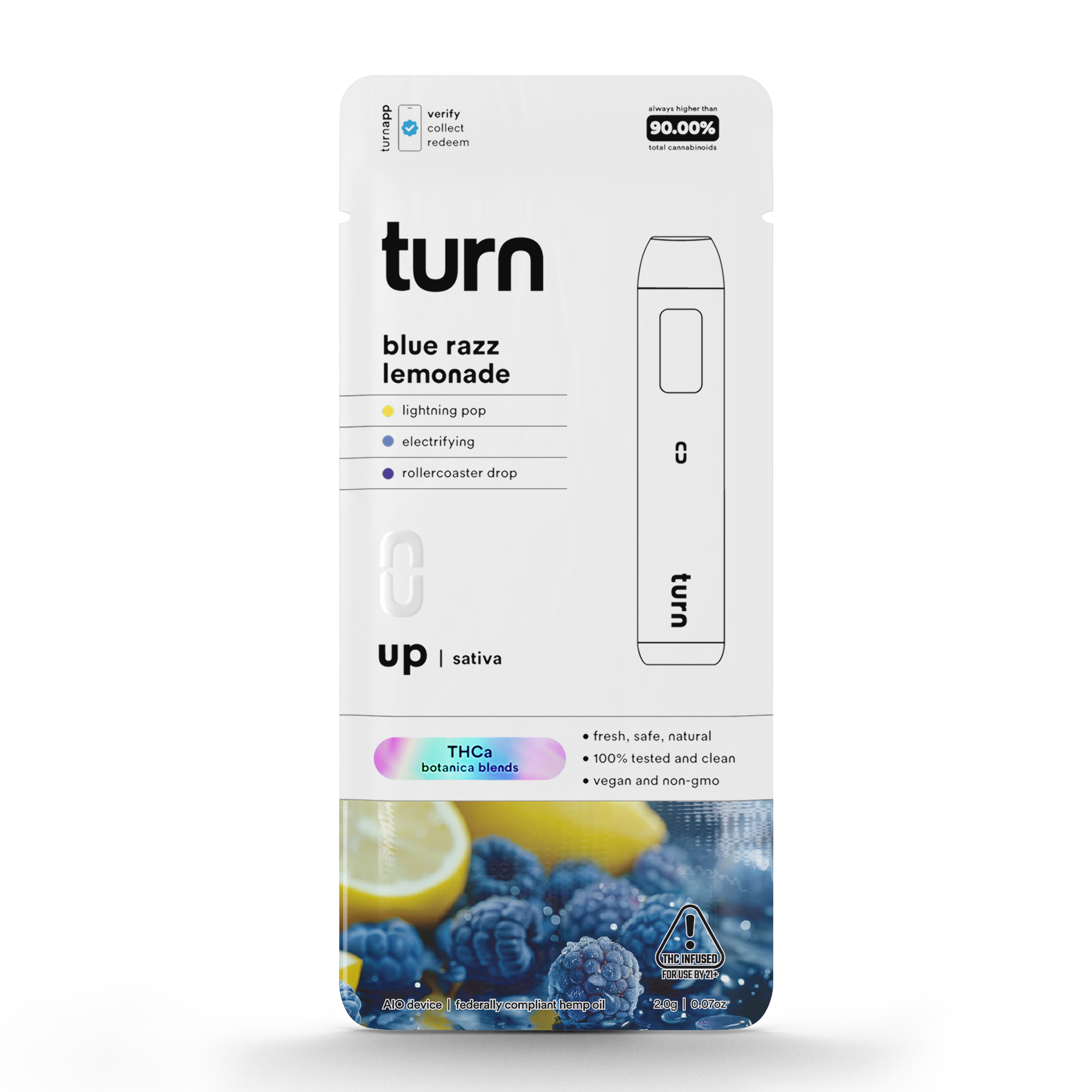 Turn - 2G THCa Blue Razz Lemonade - Sativa